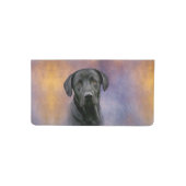 Black Labrador Retriever Checkbook Cover (Front)