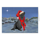 Black Labrador Retriever Christmas (Front Horizontal)