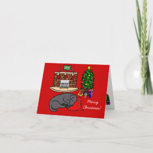 Black Labrador Retriever Christmas Cards