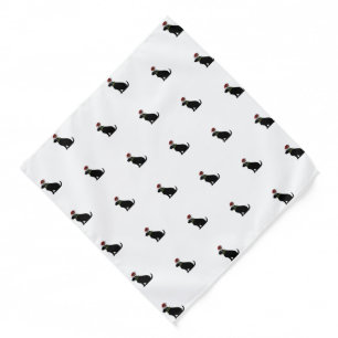 Black Labrador Retriever Christmas Pattern Modern Bandana