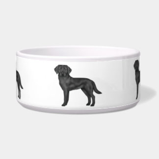 Black Labrador Retriever Cute Cartoon Lab Dog Art Bowl