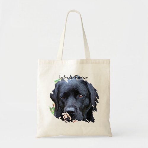 Black Labrador Retriever _ Cute Dog Black Lab Tote Bag