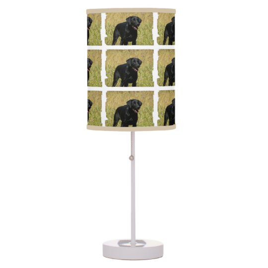 Black Labrador Retriever Desk Lamp