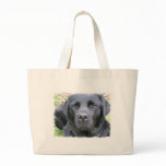 Black Labrador Retriever Dog Canvas Bag