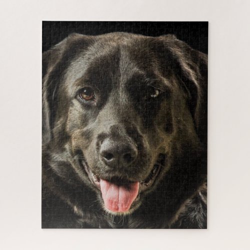 Black Labrador retriever Dog Cartoon Jigsaw Puzzle