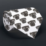 Black Labrador Retriever Dog Cute Pattern Neck Tie<br><div class="desc">Watercolor painting of cute Black Labrador Retriever dogs,  perfect for pet lovers,  dog groomers and veterinarians.</div>