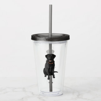 Black Labrador Retriever Dog Lover Gift Acrylic Tumbler