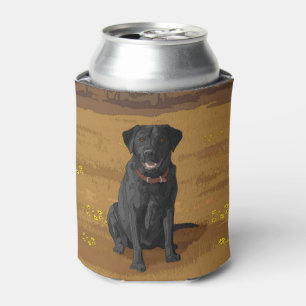 Black Labrador Retriever Dog Lover Gift Can Cooler