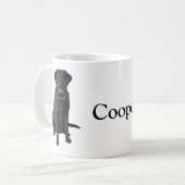 Black Labrador Retriever Dog Lover Gift Coffee Mug (Front Left)