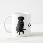 Black Labrador Retriever Dog Lover Gift Coffee Mug (Left)