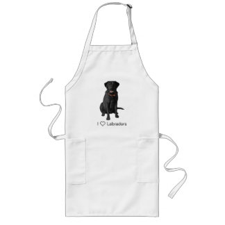 Black Labrador Retriever Dog Lover Gift Long Apron