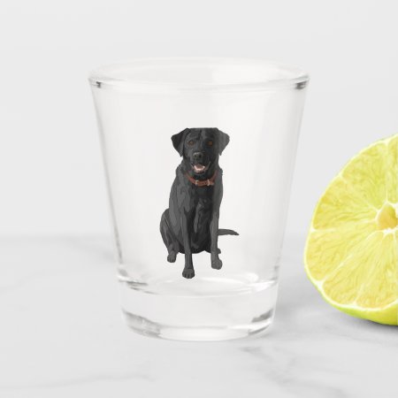 Black Labrador Retriever Dog Lover Gift Shot Glass
