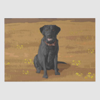 Black Labrador Retriever Dog Lover Gift Tissue Paper