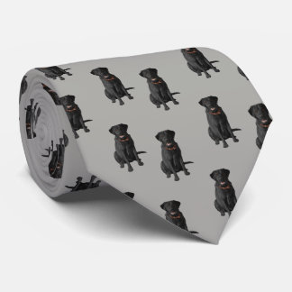 Black Labrador Retriever Dog Lover Neck Tie