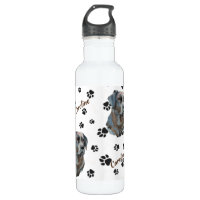 Water Bottle - Black Lab - Four Your Paws Only