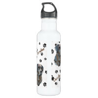 Water Bottle - Black Lab - Four Your Paws Only