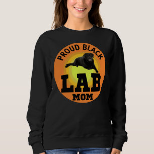 Black Labrador Retriever Dog Pet Lab Animal Mom Sweatshirt