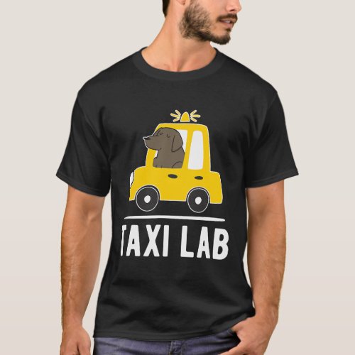 Black Labrador Retriever Dog Taxi Lab Cab Driver G T_Shirt