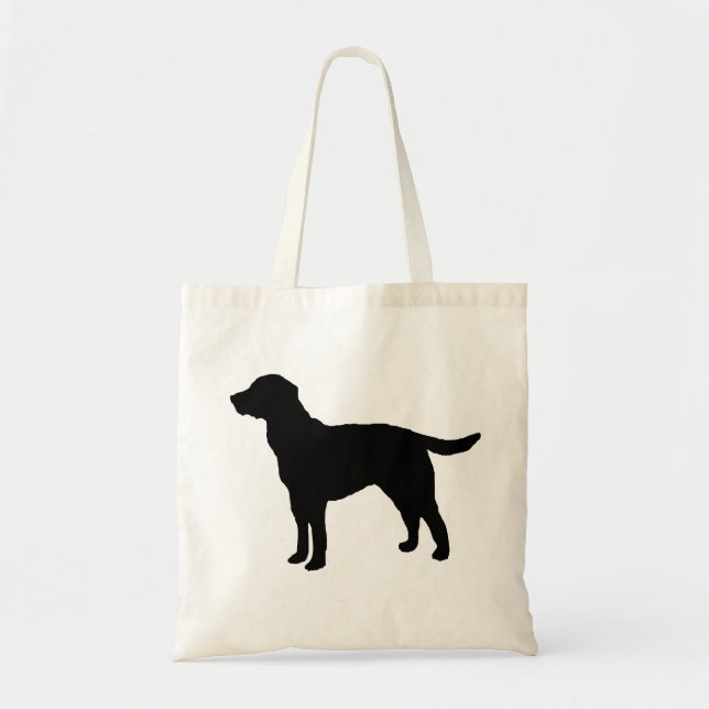 Black Labrador Retriever Dog Tote Bag (Front)