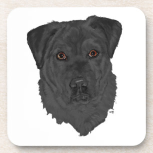 Black Labrador Retriever Drink Coaster