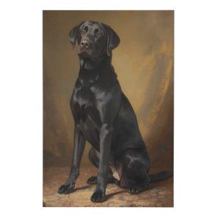 Black Labrador Retriever Elegant Canvas Wall Art