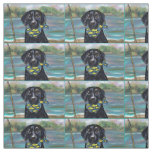 BLACK LABRADOR RETRIEVER FABRIC