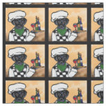 Black Labrador Retriever Fabric