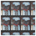 Black Labrador Retriever Fabric