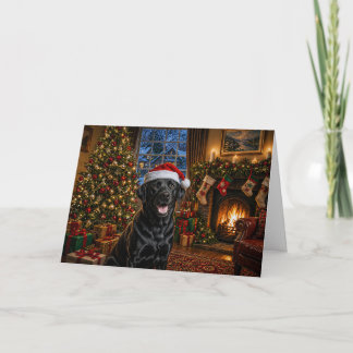 Black Labrador Retriever Holiday Card