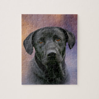 Black Labrador Retriever Jigsaw Puzzle