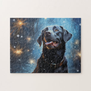 Black Labrador Retriever Jigsaw Puzzle