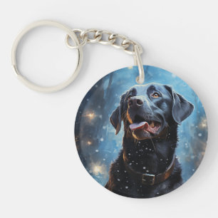 Black Labrador Retriever Keychain