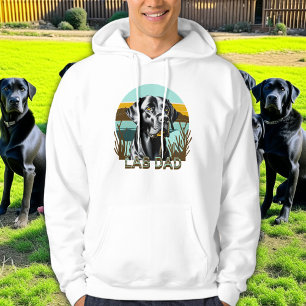 Black Labrador Retriever   Lab Dad Hoodie