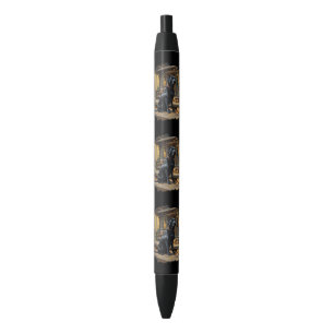 Black Labrador Retriever Log Cabin Autumn Pen