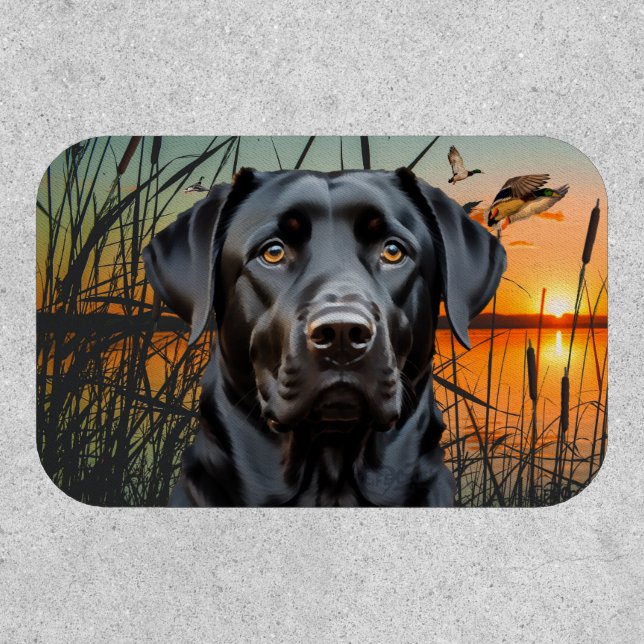 Black Labrador Retriever Patch (Front)