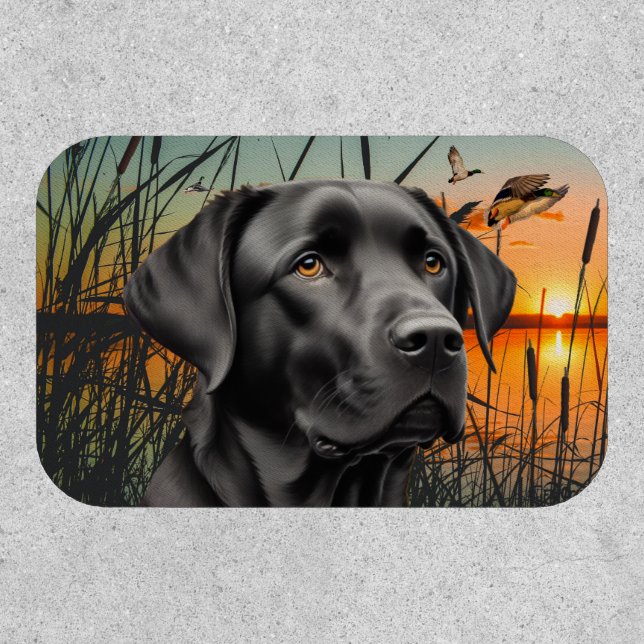 Black Labrador Retriever Patch (Front)