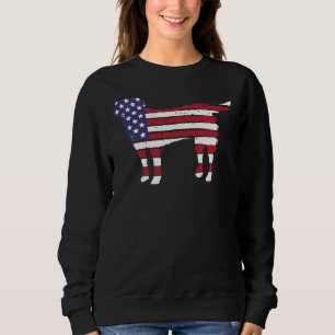 Black Labrador Retriever Patriot Black Lab Usa Fla Sweatshirt