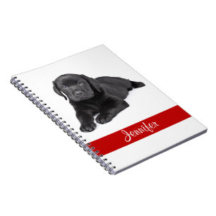 Black Labrador Retriever Personalized Notebook