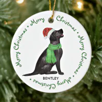Black Labrador Ornament