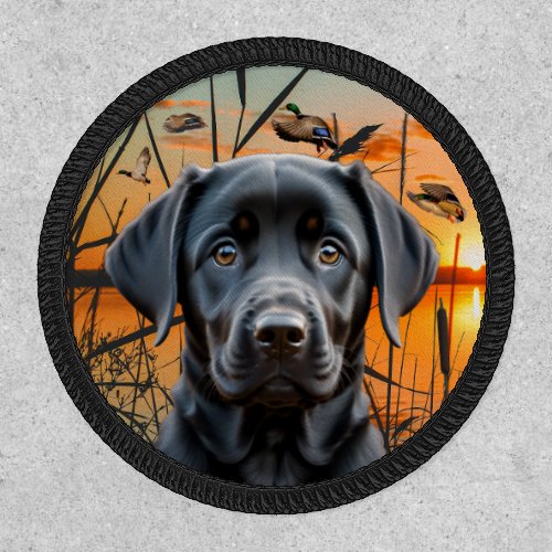 Black Labrador Retriever Puppy Patch