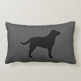 black lab decorative pillow