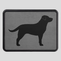 Black Labrador Retriever Silhouette Trailer Hitch Cover