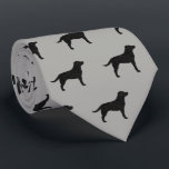 Black Labrador Retriever Silhouettes Pattern Grey Tie<br><div class="desc">This original Black Labrador Retrievers pattern neck tie makes a great gift for dog dads! Available in a variety of colors, this cool tie makes a statement for anyone who loves Black Labs. An awesome gift for the guy who wears a tie for business, or for special events like holiday...</div>