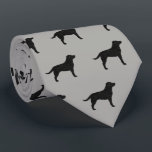 Black Labrador Retriever Silhouettes Pattern Grey Tie<br><div class="desc">This original Black Labrador Retrievers pattern neck tie makes a great gift for dog dads! Available in a variety of colors, this cool tie makes a statement for anyone who loves Black Labs. An awesome gift for the guy who wears a tie for business, or for special events like holiday...</div>