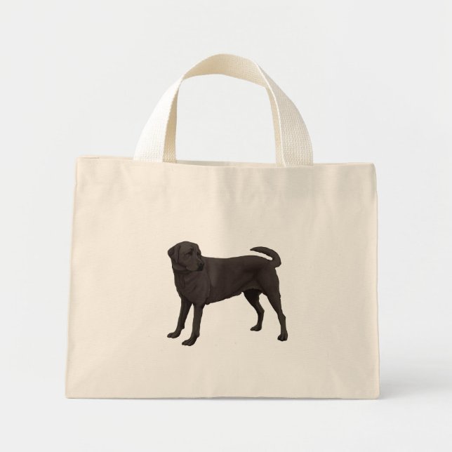 Black Labrador Retriever Tote Bag (Front)