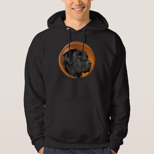 Black Labrador Retrievers! Especially For Lab Owne Hoodie (Front)