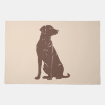 Black labrador silhouette illustration