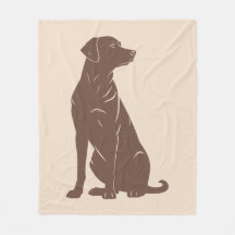 Black labrador silhouette illustration