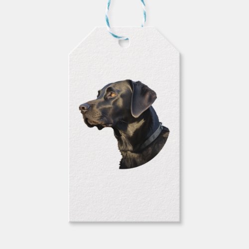 Black Labrador stickers 1 Gift Tags