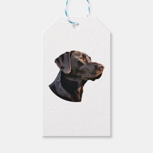 Black Labrador stickers 2 Gift Tags